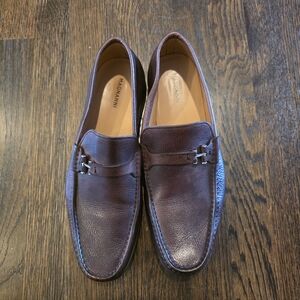 Magnanni Men's Dark Brown Leather Loafers